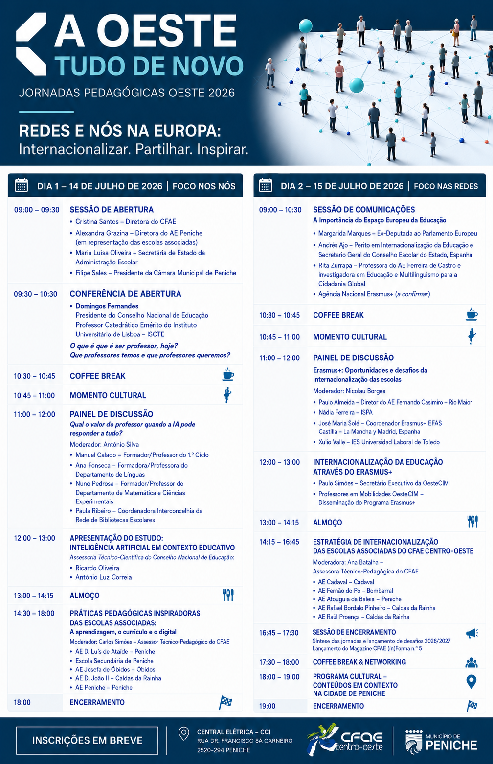 Jornadas Pedagógicas 2026 - A OESTE TUDO DE NOVO