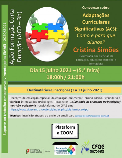 17NF2021 - Adaptações Curriculares Significativas: Como e para que alunos?